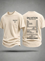 Men's Jesus Paid It All Print Casual Tee