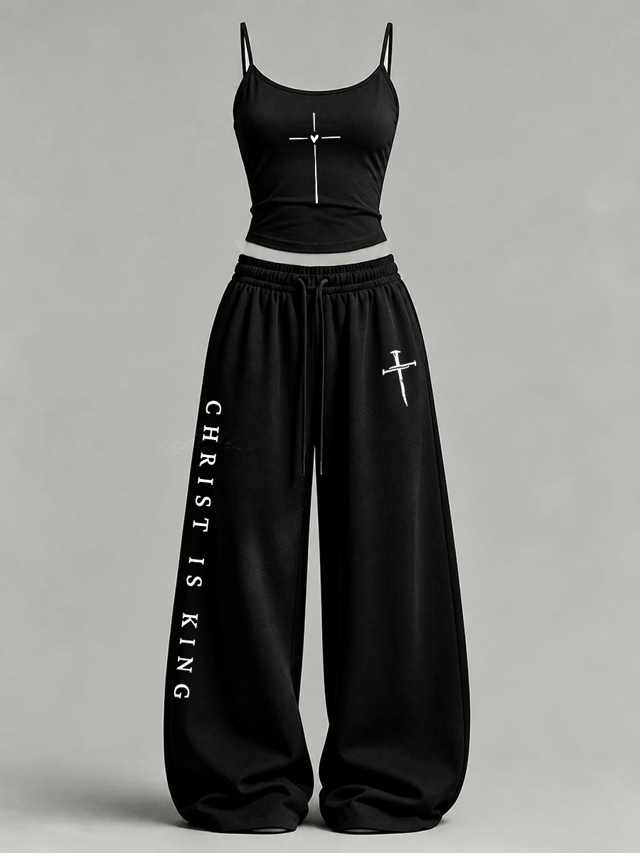 Women's Christ Is King Printed Casual Set