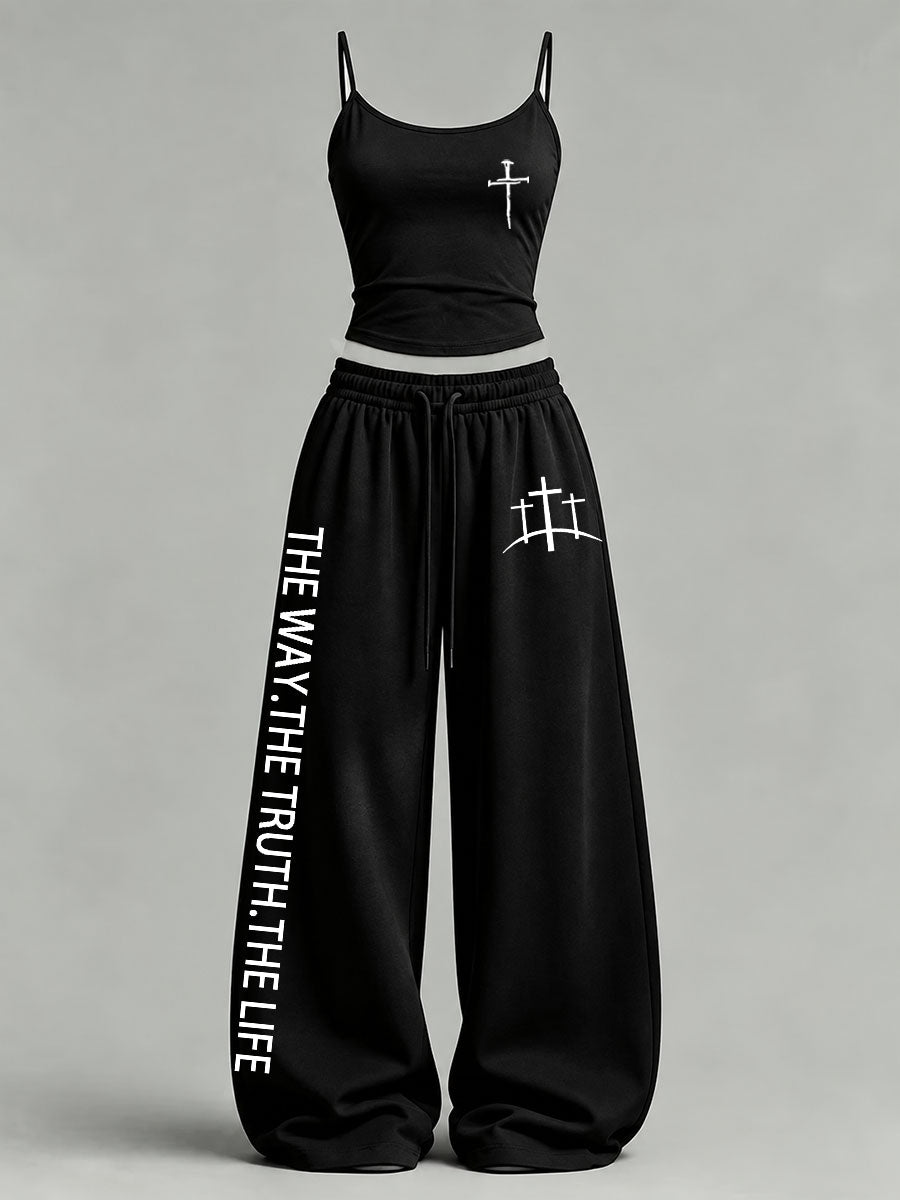 Women's 'The Way The Truth The Life' Printed Casual Set