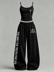 Women's 'The Way The Truth The Life' Printed Casual Set