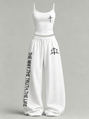 Women's 'The Way The Truth The Life' Printed Casual Set