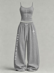 Women's Christ Is King Printed Casual Set