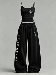 Women's 'Child of God' Printed Casual Set
