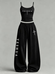 Women's Yeshua Printed Casual Set