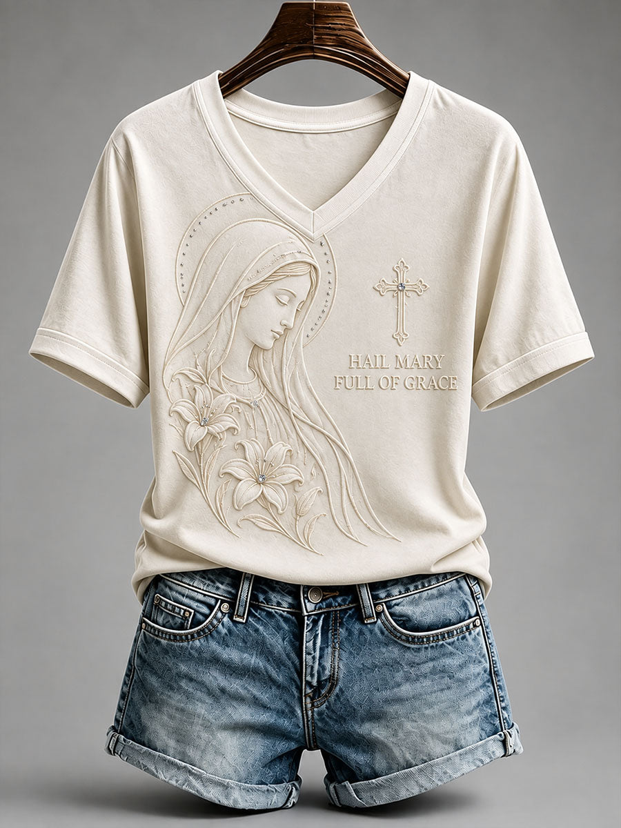 Women's Hail Mary Full Of Grace T-Shirt