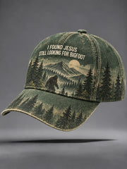 "I Found Jesus Still Looking For Bigfoot" Unisex  Hat