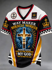 Men's Christian Way Maker Short Sleeve V-neck T-shirt