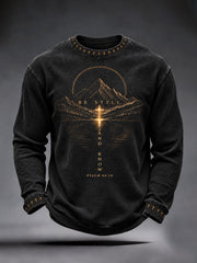 Men's Be Still And Know Waffle Top