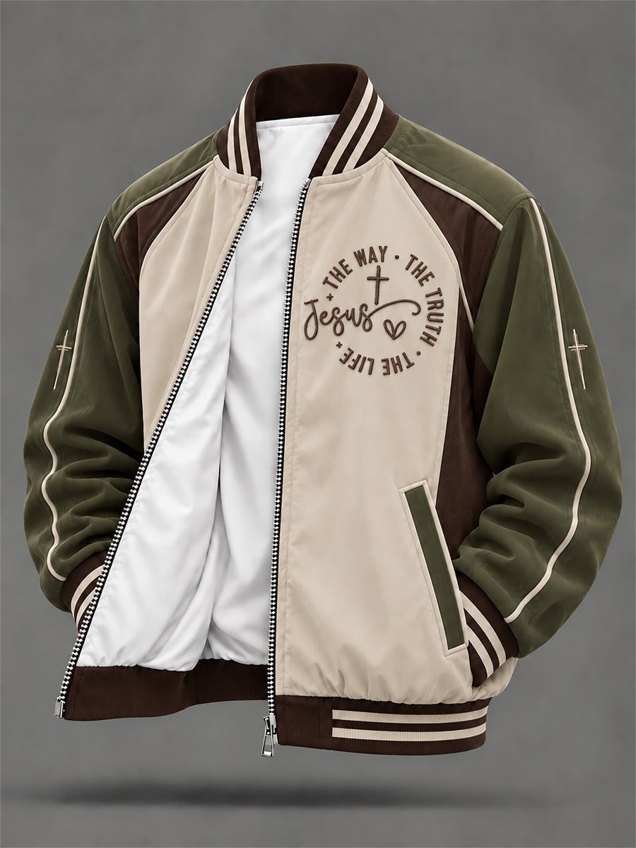 Men's Christian The Way The Truth The Life Print Jacket