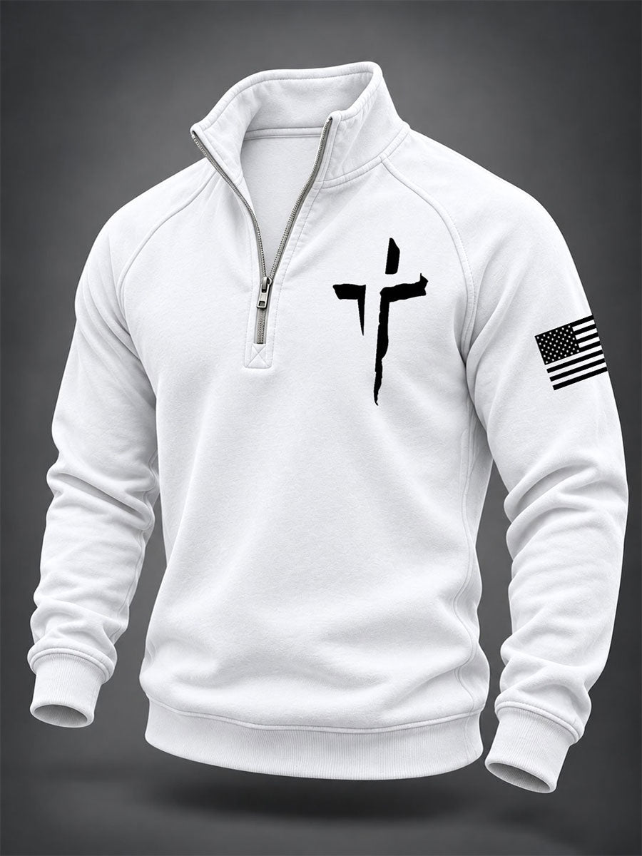 Men's Christian Art Cross Sweatshirt
