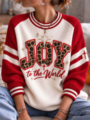 Women's Christian Joy to the World Crew Neck Sweater