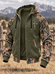 Men's Faith Printed Zip-Up Hoodie