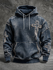 Men's Faith Oversized Drop-Shoulder Hoodie with Pockets