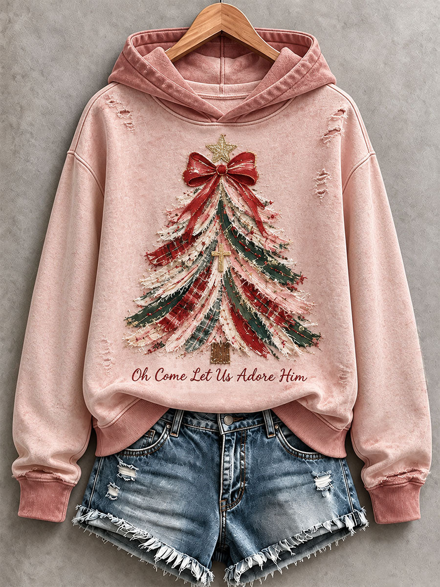 Women's Oh Come Let Us Adore Him Hoodie