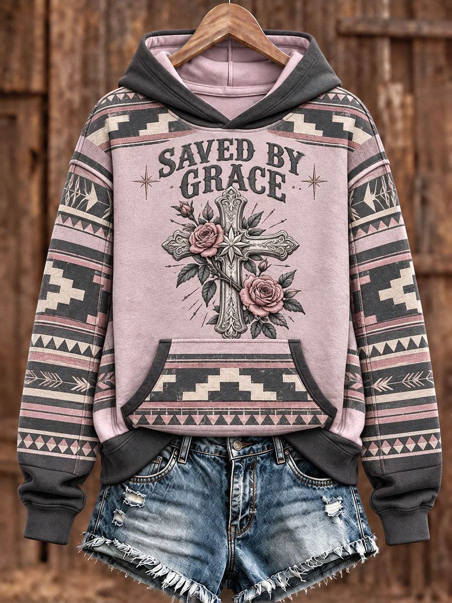 Women's Western Cross Faith Hoodies gracestitchs