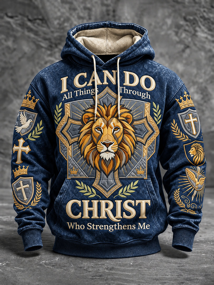 Men's Faith Oversized Drop-Shoulder Hoodie with Pockets