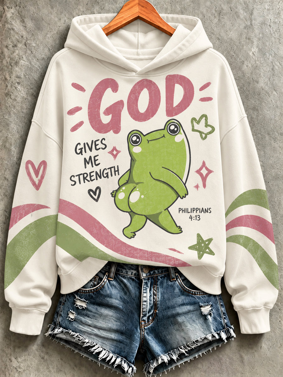 Women's Faith Print Casual Sweatshirt