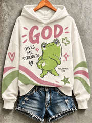 Women's Faith Print Casual Sweatshirt