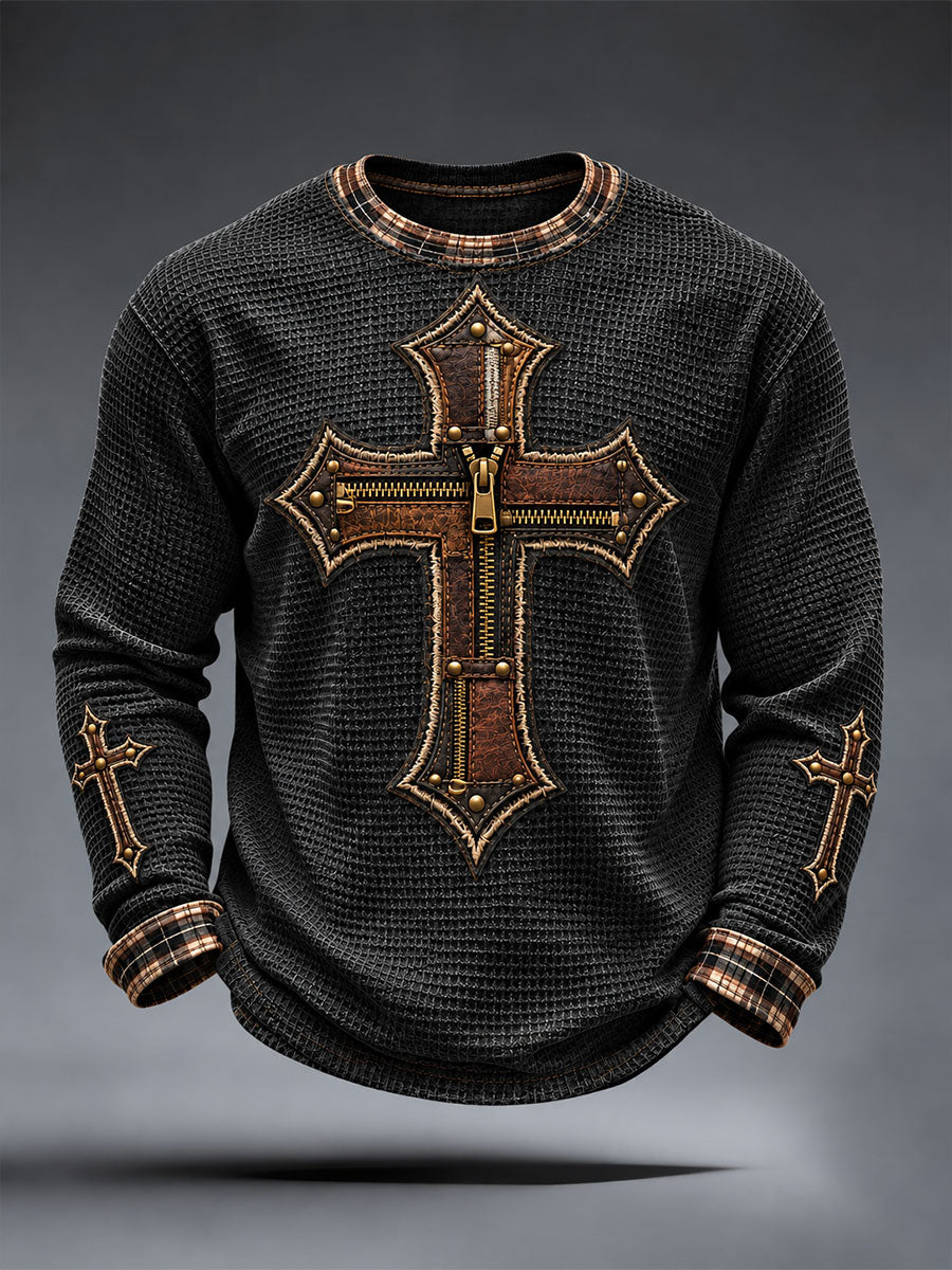 Men’s Christian Art Cross Waffle Top