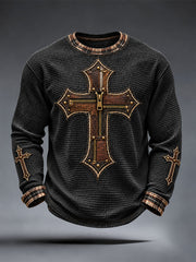 Men’s Christian Art Cross Waffle Top