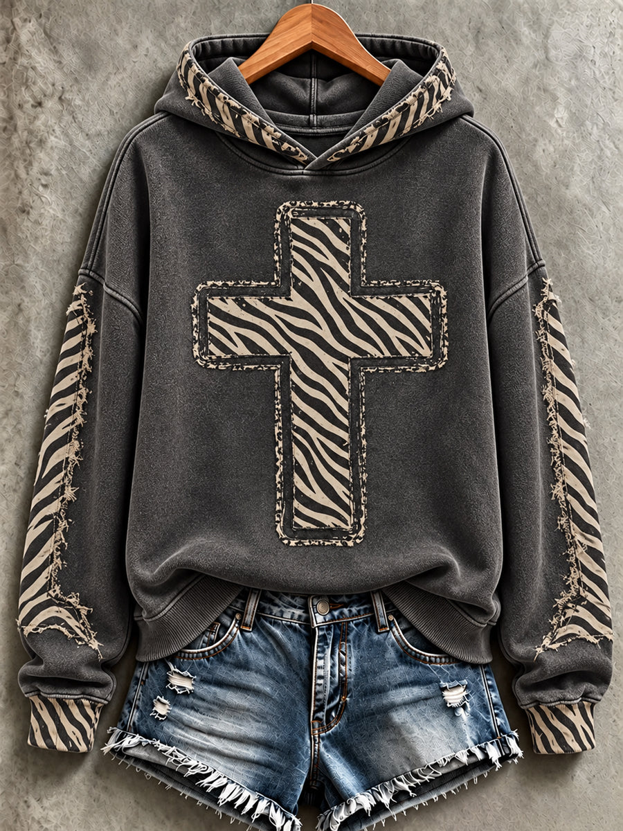Women's Faith Print Casual Sweatshirt