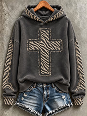 Women's Faith Print Casual Sweatshirt