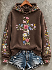 Women's Faith Print Casual Sweatshirt