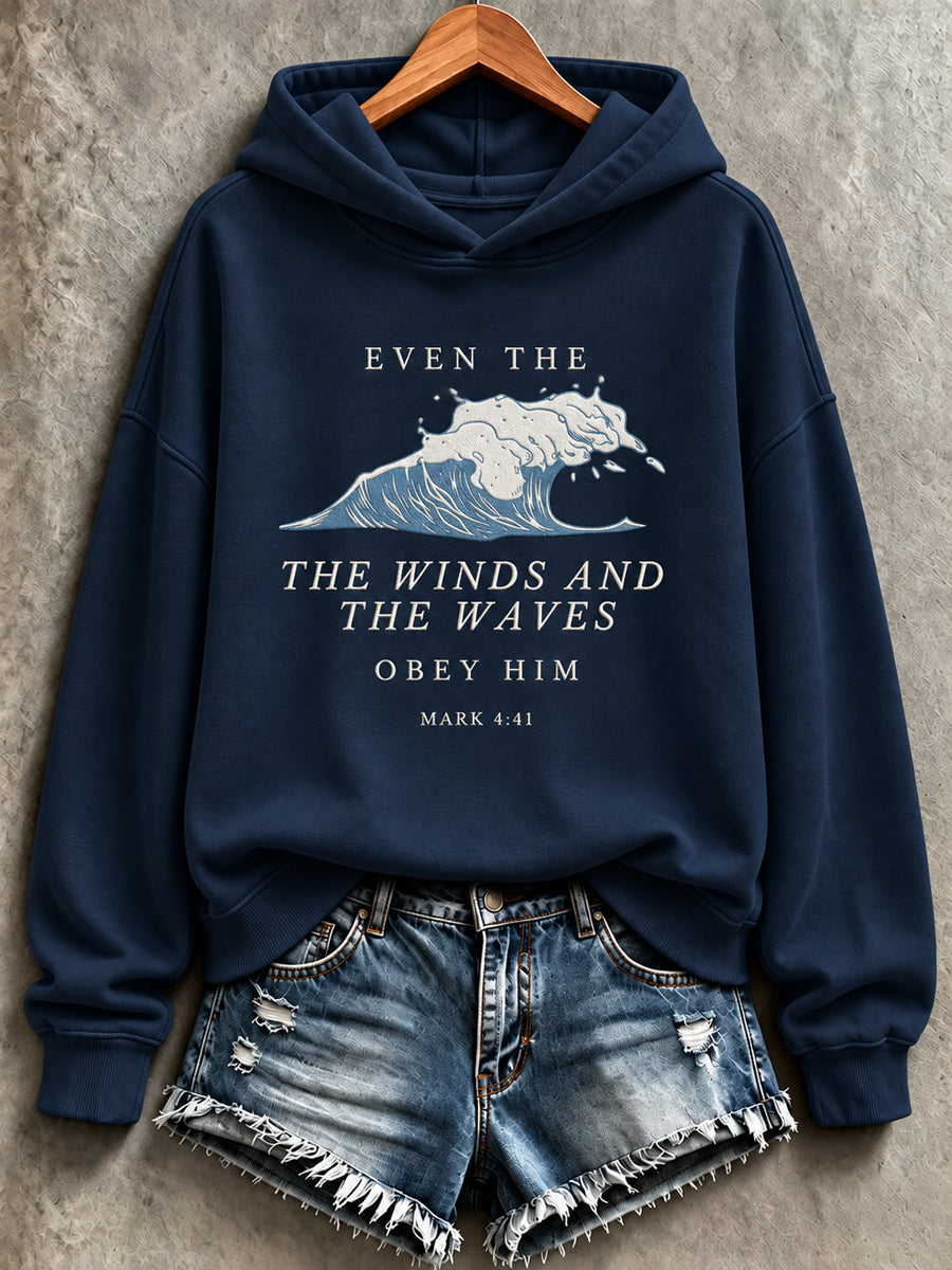 Women's Faith Print Casual Sweatshirt