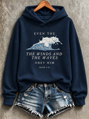 Women's Faith Print Casual Sweatshirt